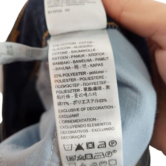 LEVI'S Jeans Womens 32 Medium Dark Blue Baggy Dad Jeans Premiums Baggy Loose 14 - Picture 11 of 12